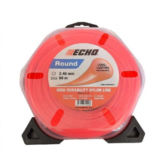 Hilo de corte perfil redondo ECHO-31012006 2,4mm 88m NYLON 014201