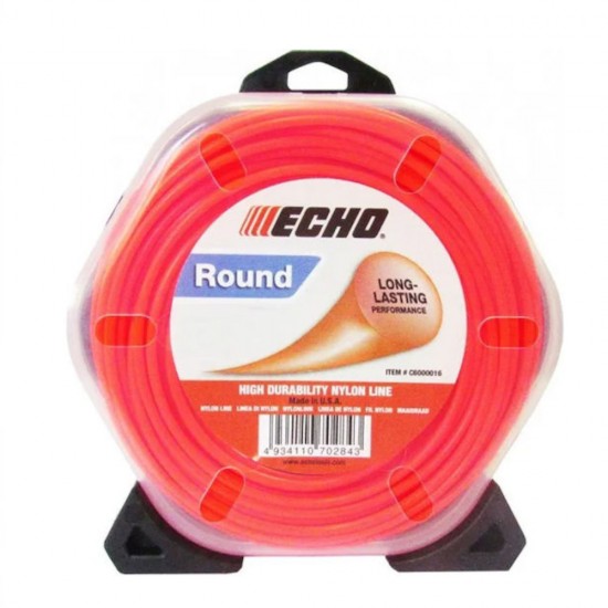 Hilo de corte perfil redondo ECHO-310140062  3,5mm 41m NYLON 014204