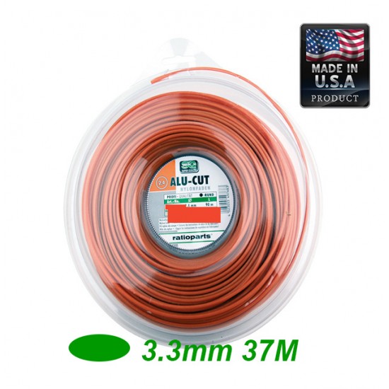 ALUCUT TORNADO PRO (ALUMINIO) NYLON OVAL 3.3mm 37m