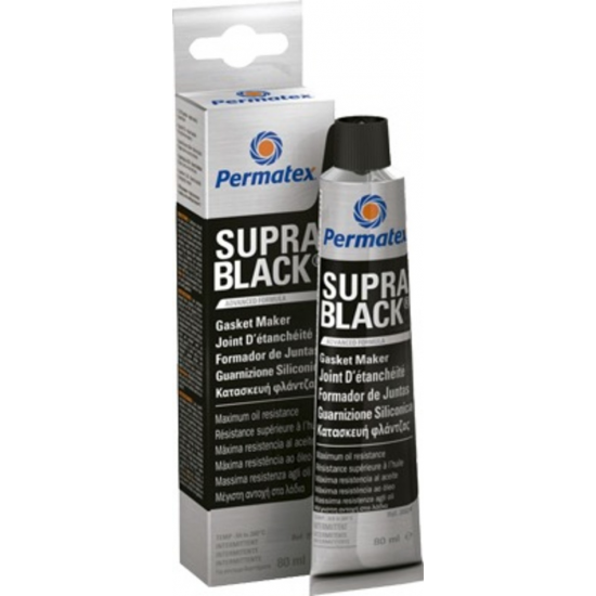 PERMATEX ΣΙΛΙΚΟΝΟΥΧΑ ΦΛΑΝΤΖΑ SUPRA BLACK RTV 80ml 35124